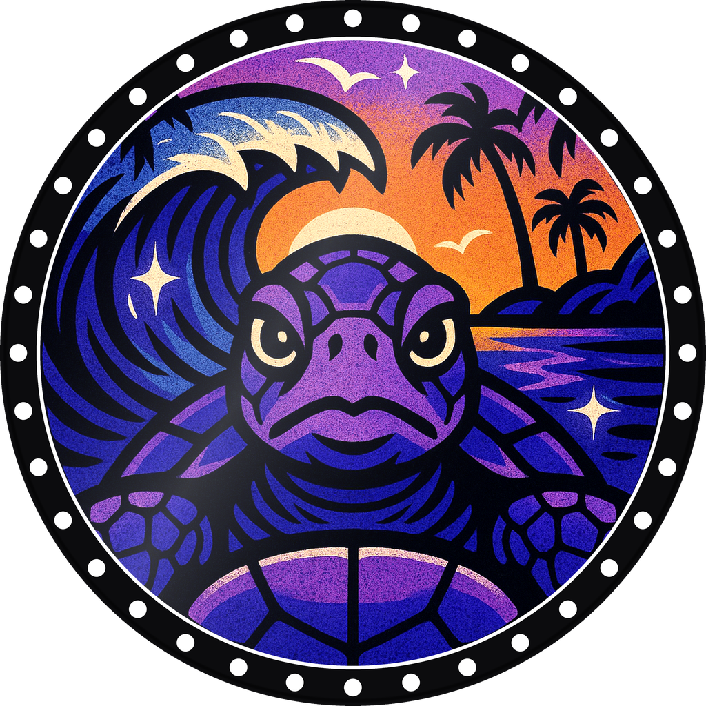 POG #428, Tide Turtle, a Gloss pog from the Surf series