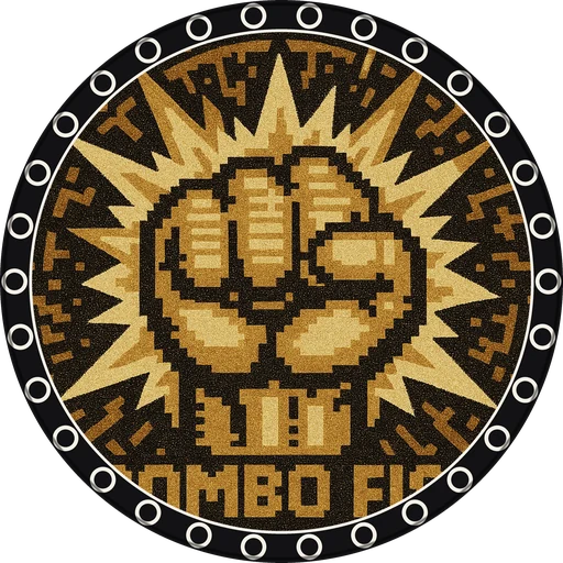 POG #43, Combo Fist, a Matte pog from the Arcade series