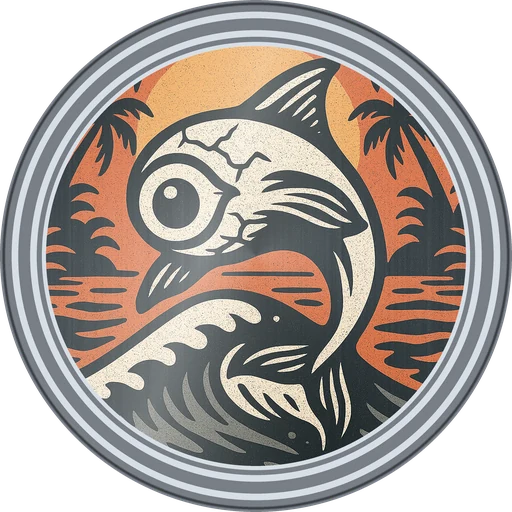 POG #435, Sea Glass Eye, a Slammer pog from the Surf series