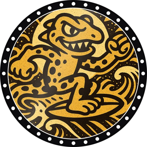 POG #436, Nacho Newt, a Gloss pog from the Critter series