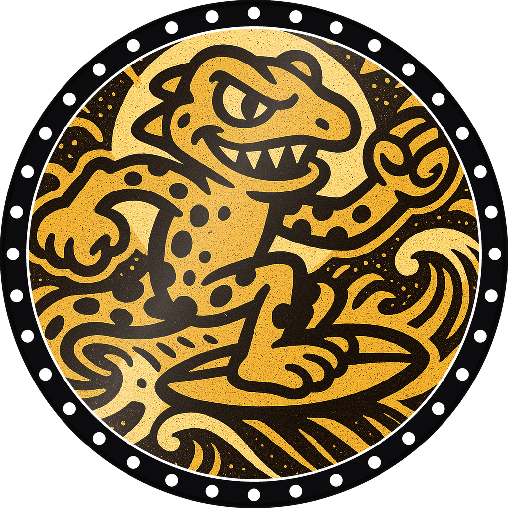 POG #436, Nacho Newt, a Gloss pog from the Critter series