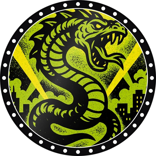 POG #441, Tidal Serpent, a Gloss pog from the Kaiju series