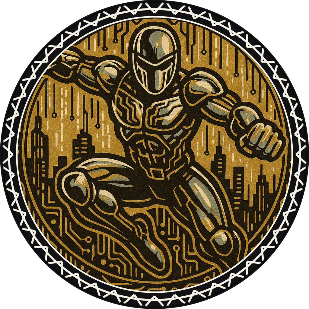 POG #446, Chrome Mask, a Matte pog from the Cyber series