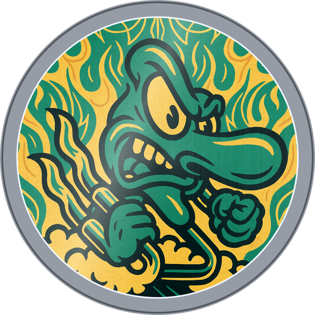 POG #449, Nitro Nose, a Foil pog from the Speed series