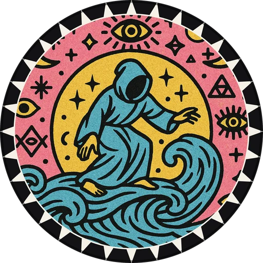 POG #454, Scrying Pool, a Matte pog from the Mystic series