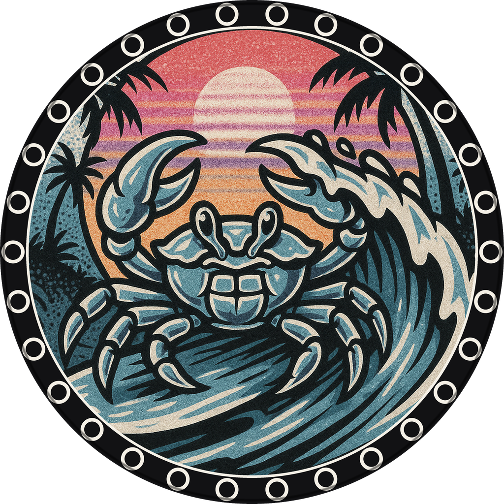POG #457, Wax Bar Crab, a Matte pog from the Surf series