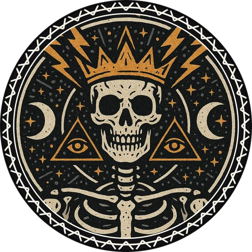 POG #463, Bone Oracle, a Matte pog from the Mystic series