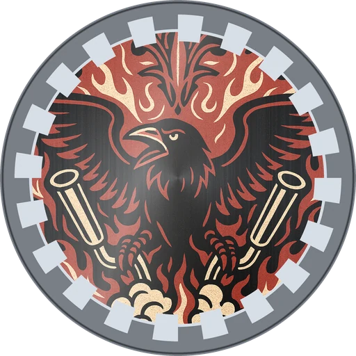 POG #464, Roll Cage Raven, a Slammer pog from the Speed series