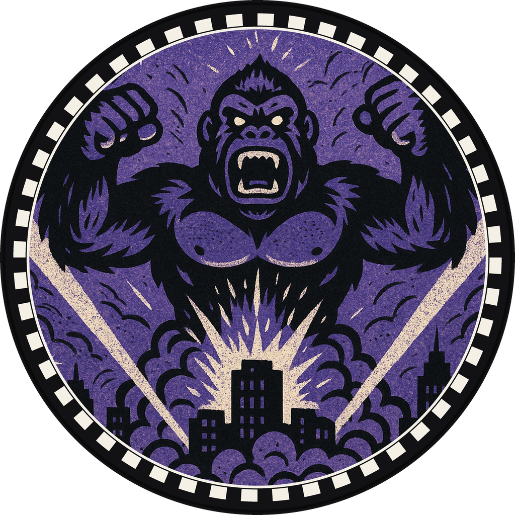 POG #468, Tower Ape, a Matte pog from the Kaiju series