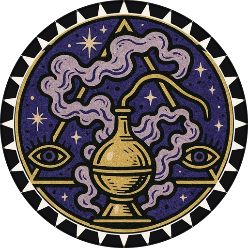POG #469, Alchemy Alembic, a Matte pog from the Mystic series