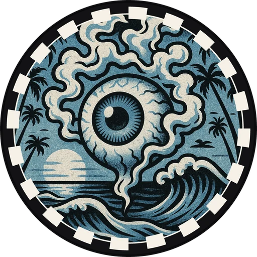 POG #474, Sea Glass Eye, a Matte pog from the Surf series