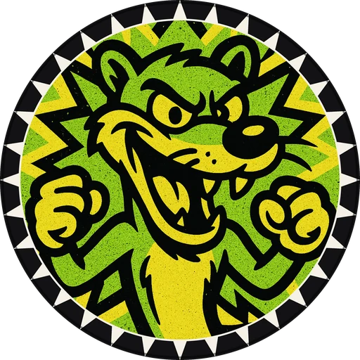 POG #485, Wisecrack Weasel, a Matte pog from the Critter series