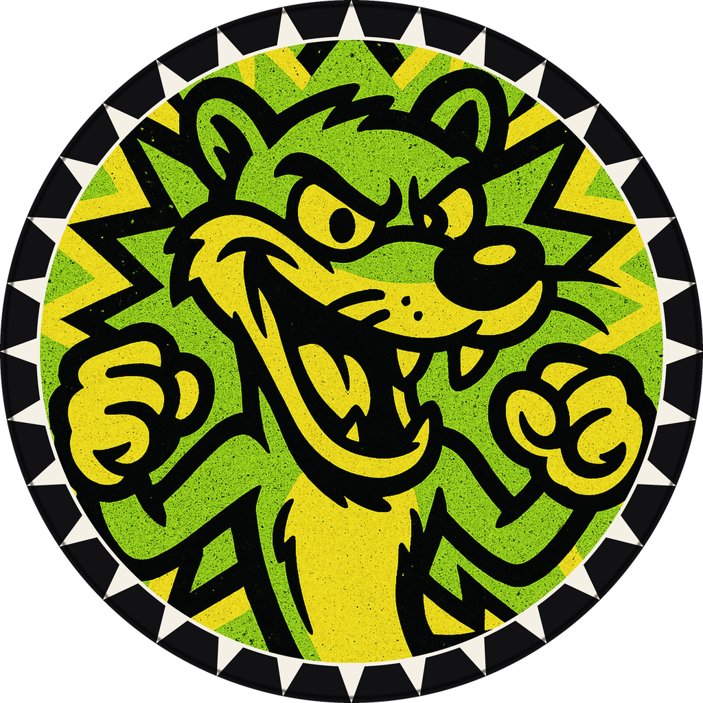 POG #485, Wisecrack Weasel, a Matte pog from the Critter series