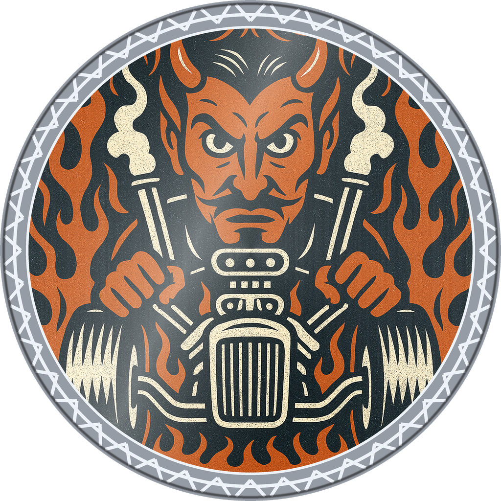 POG #487, Drag Strip Devil, a Foil pog from the Speed series