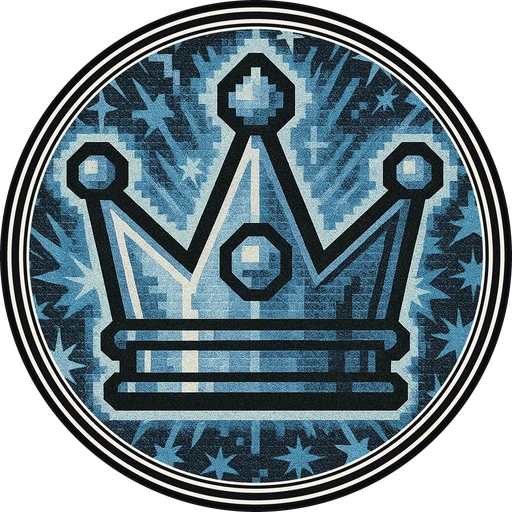 POG #49, High Score Crown, a Matte pog from the Arcade series