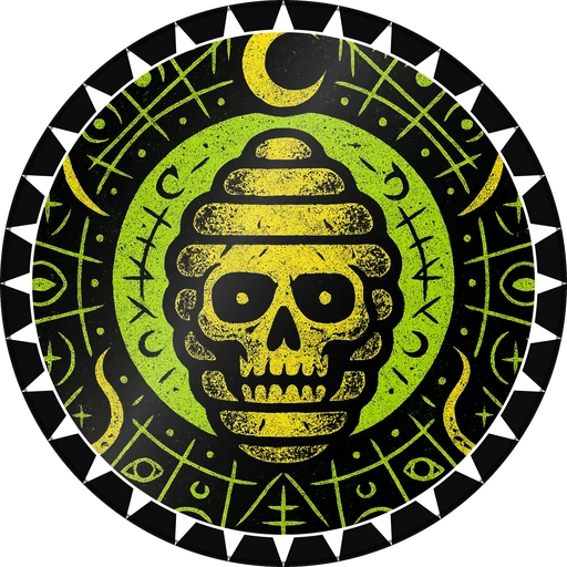 POG #490, Hex Hive, a Gloss pog from the Mystic series
