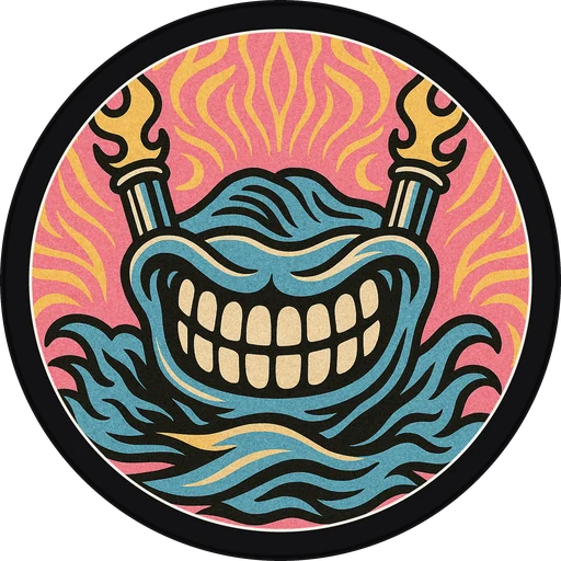 POG #494, Chrome Bumper Grin, a Matte pog from the Speed series