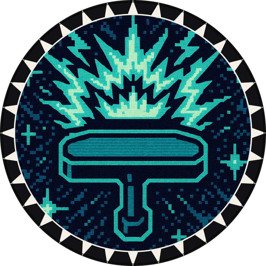 POG #495, Laser Paddle, a Matte pog from the Arcade series