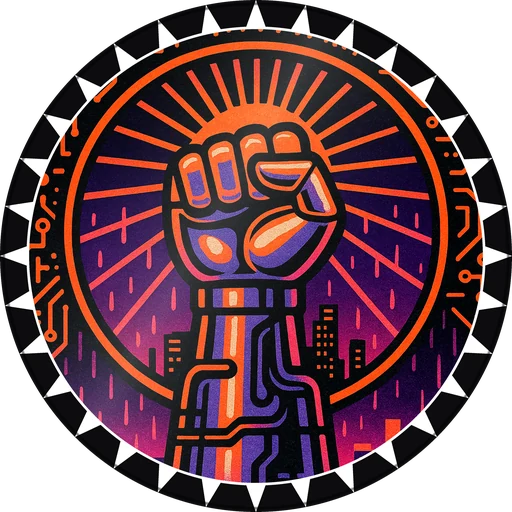 POG #50, Firewall Fist, a Gloss pog from the Cyber series