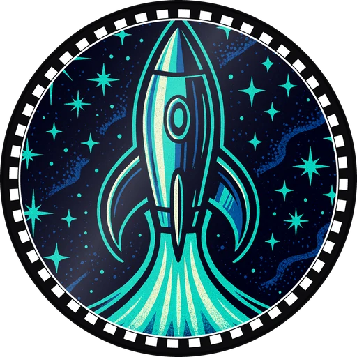 POG #507, Rocket Fin, a Gloss pog from the Cosmic series