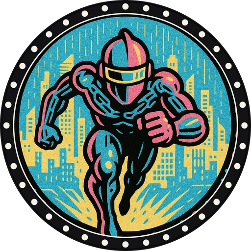 POG #510, Grid Runner, a Matte pog from the Cyber series