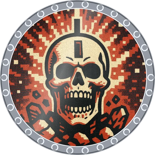 POG #520, Coin Slot Skull, a Foil pog from the Arcade series