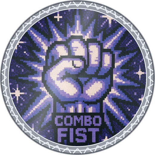 POG #525, Combo Fist, a Foil pog from the Arcade series