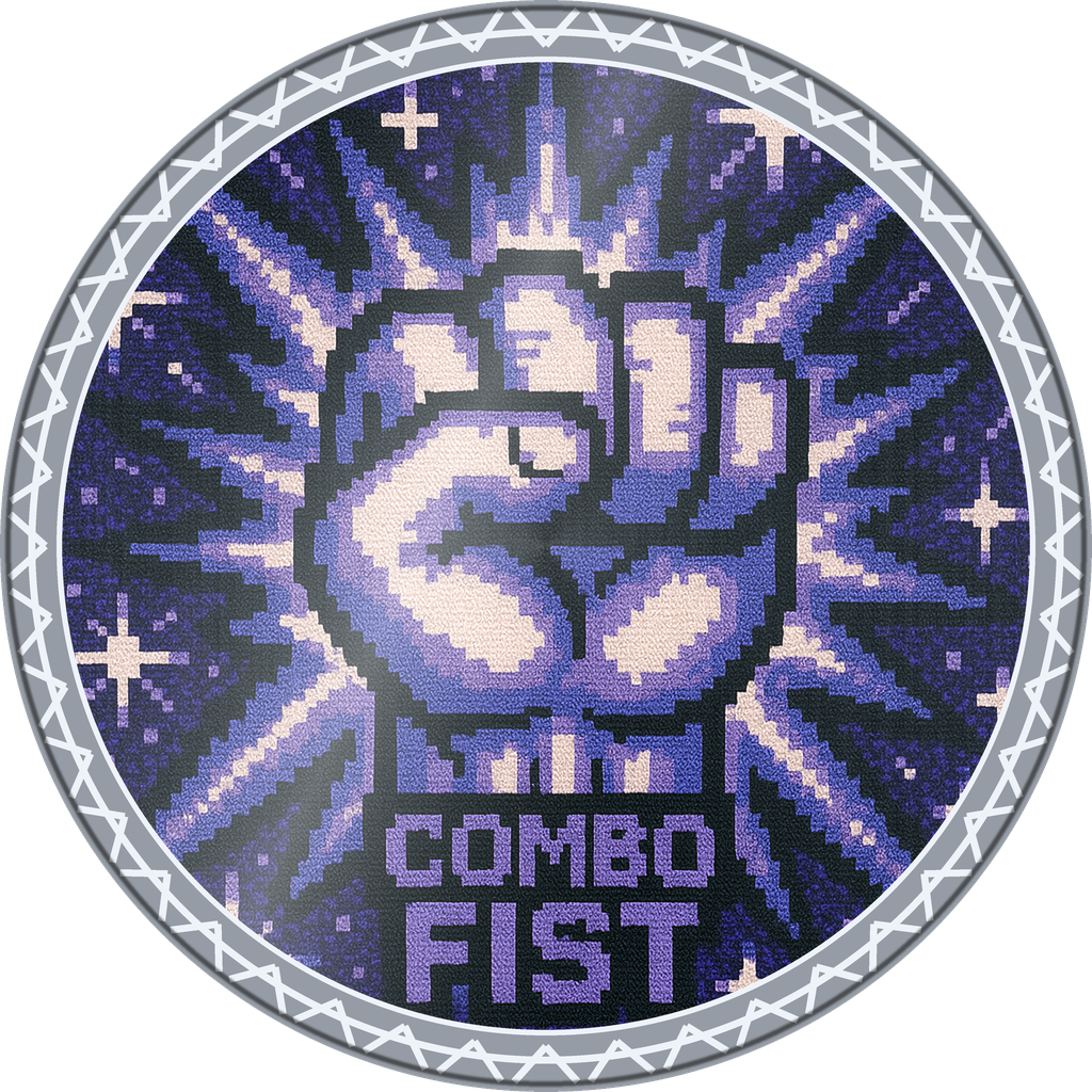 POG #525, Combo Fist, a Foil pog from the Arcade series