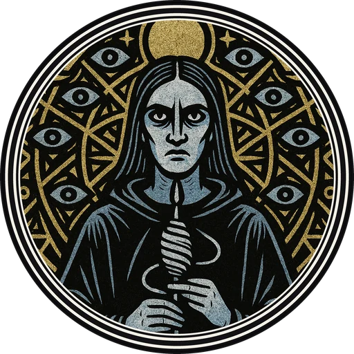 POG #538, Fate Spindle, a Matte pog from the Mystic series