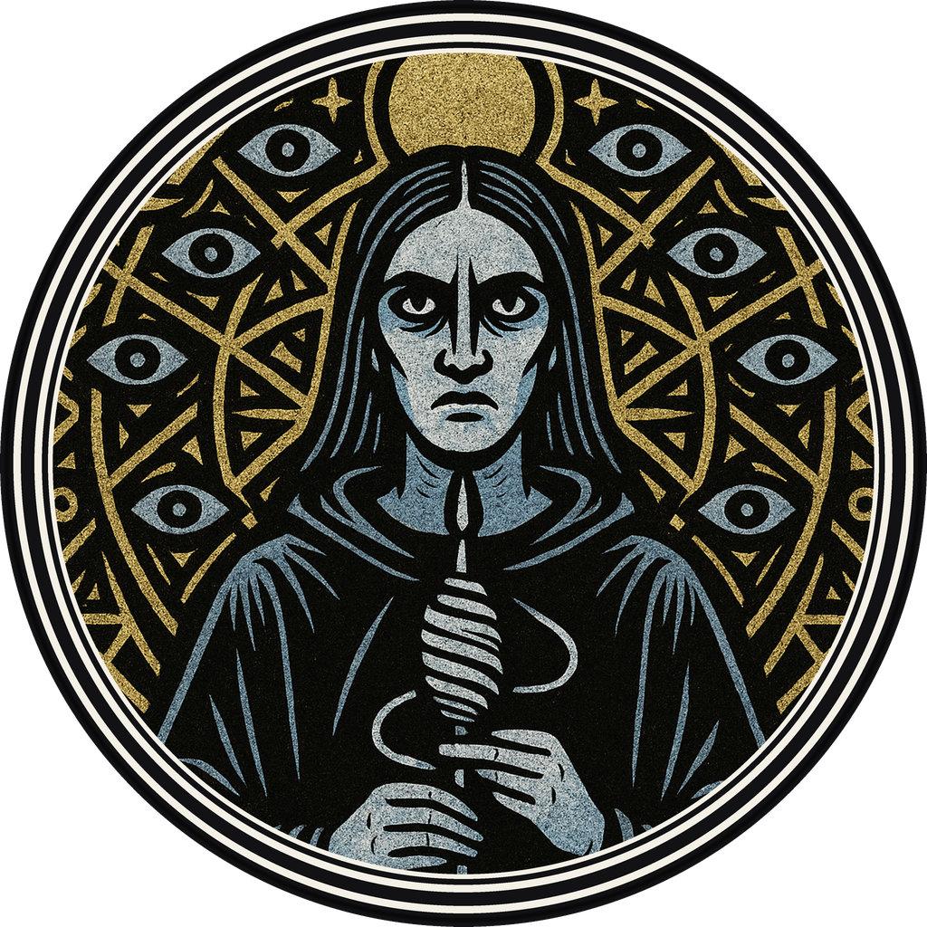 POG #538, Fate Spindle, a Matte pog from the Mystic series