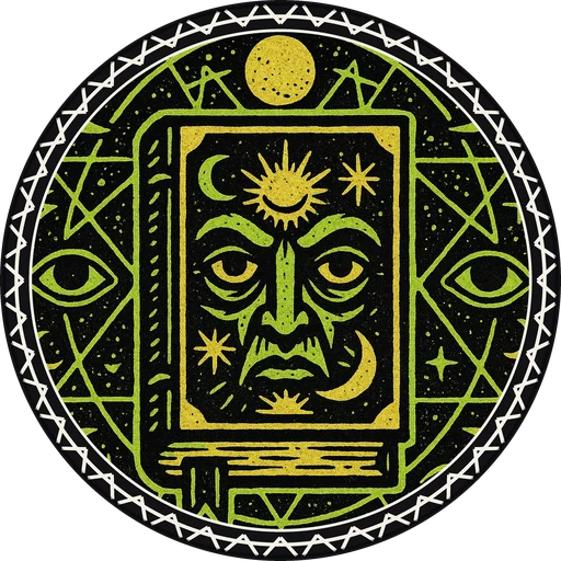 POG #539, Grimoire Gate, a Matte pog from the Mystic series
