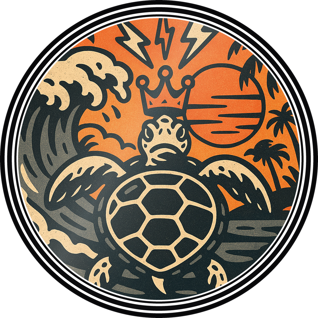 POG #543, Tide Turtle, a Gloss pog from the Surf series