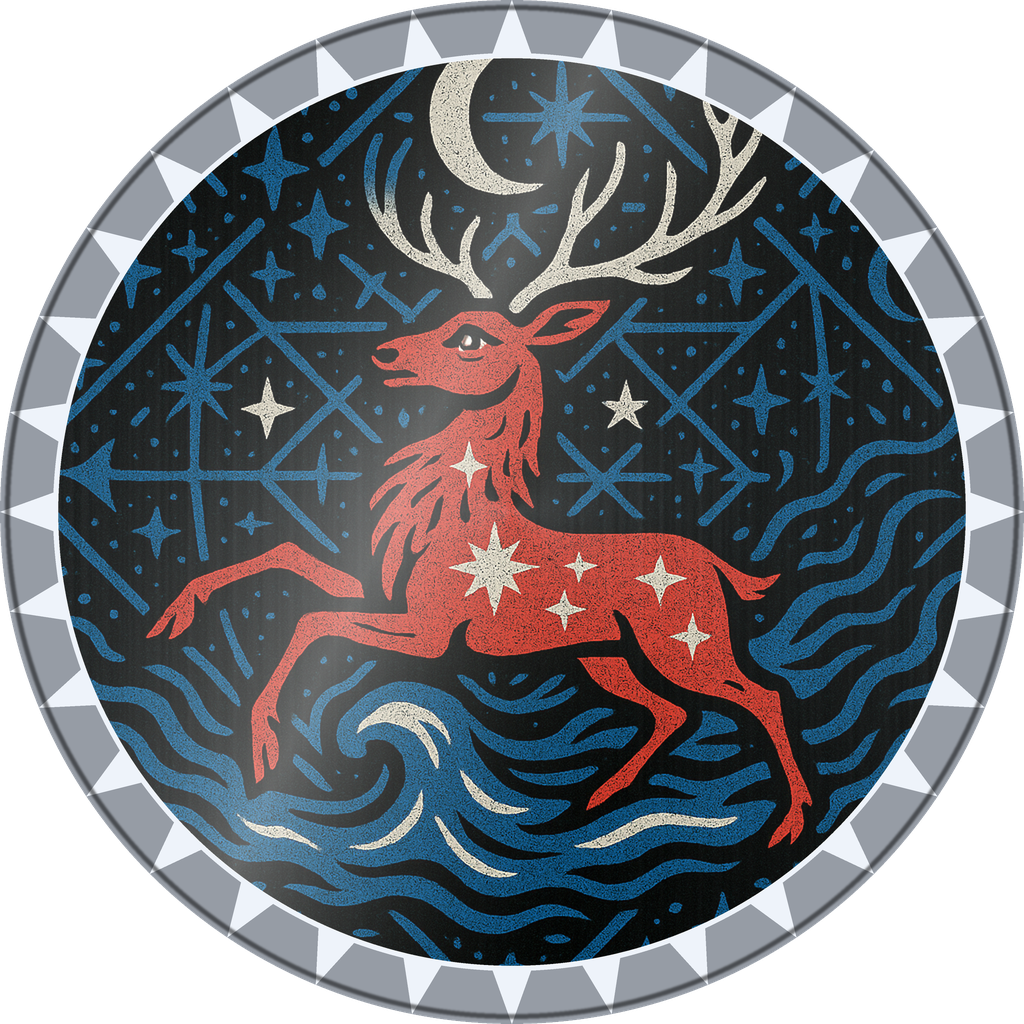 POG #546, Star Chart Stag, a Foil pog from the Mystic series