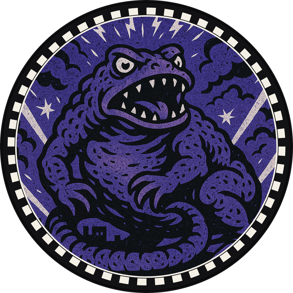 POG #554, Radiation Toad, a Matte pog from the Kaiju series