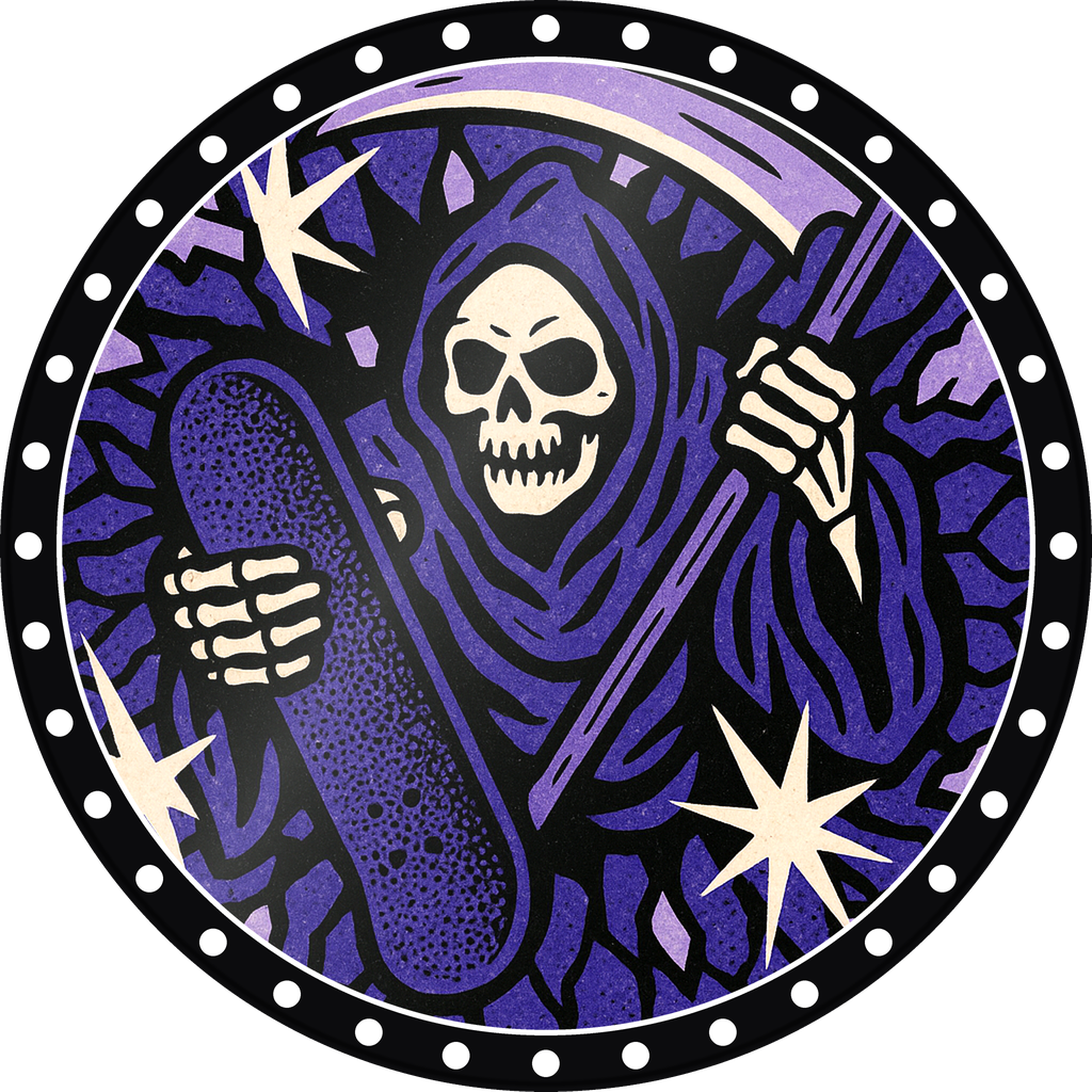 POG #561, Griptape Reaper, a Gloss pog from the Skate series