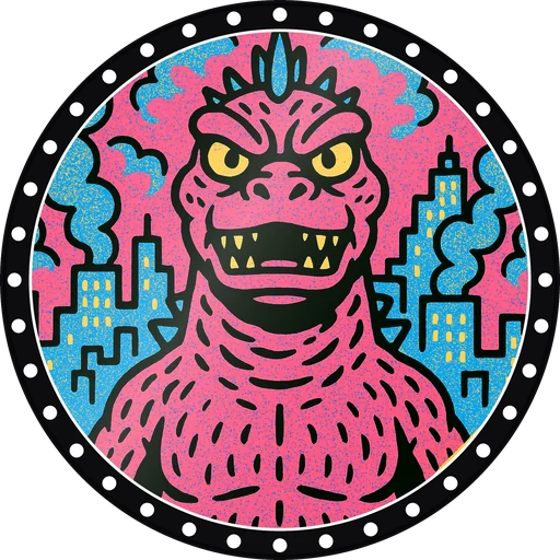 POG #564, Citystomper, a Gloss pog from the Kaiju series