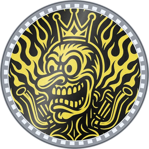 POG #565, Nitro Nose, a Foil pog from the Speed series