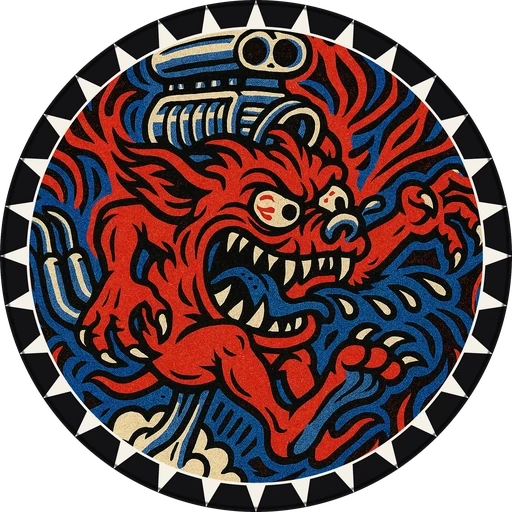 POG #57, Blower Beast, a Matte pog from the Speed series