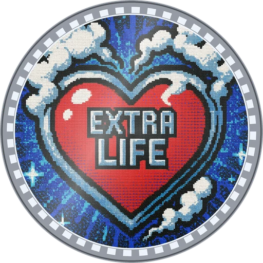 POG #579, Extra Life Heart, a Foil pog from the Arcade series