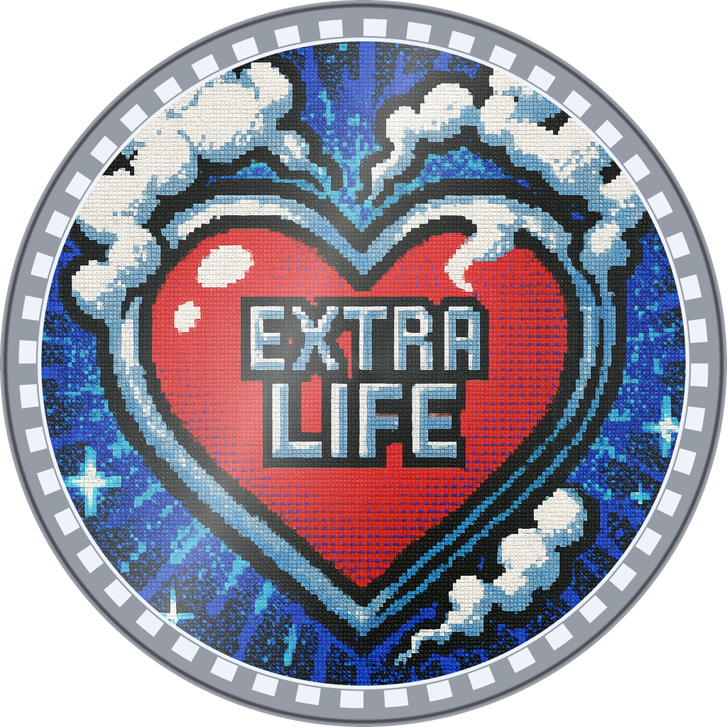 POG #579, Extra Life Heart, a Foil pog from the Arcade series