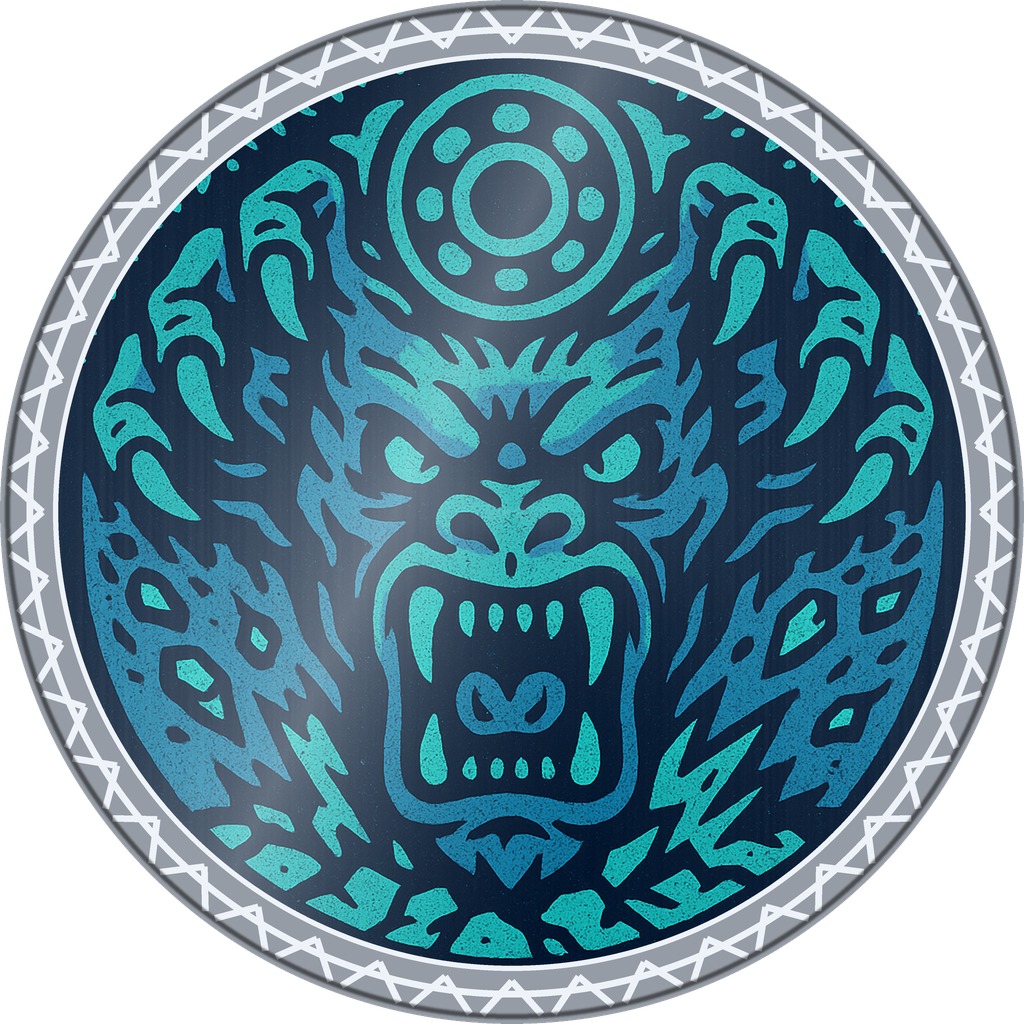 POG #585, Bearing Beast, a Foil pog from the Skate series