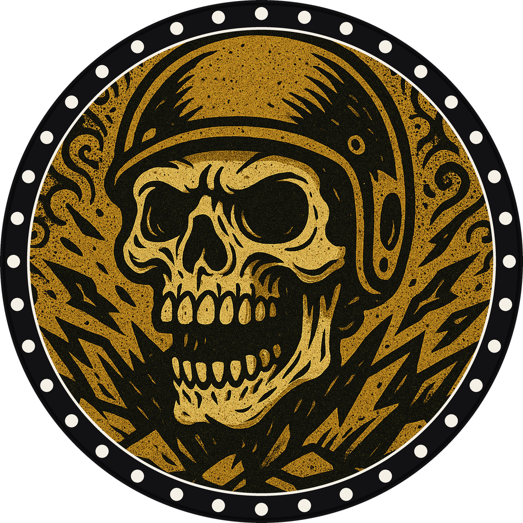 POG #587, Helmet Skull, a Matte pog from the Skate series