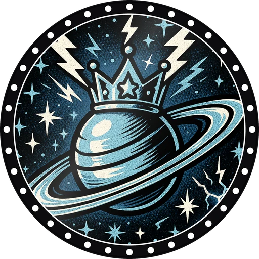 POG #589, Ringed Planet, a Gloss pog from the Cosmic series