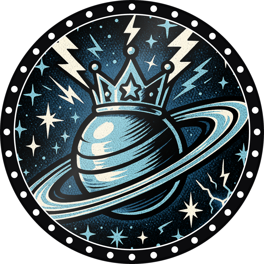 POG #589, Ringed Planet, a Gloss pog from the Cosmic series