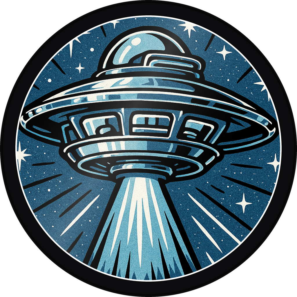 POG #59, UFO Diner, a Gloss pog from the Cosmic series
