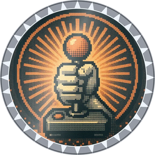 POG #594, Joystick Fist, a Foil pog from the Arcade series