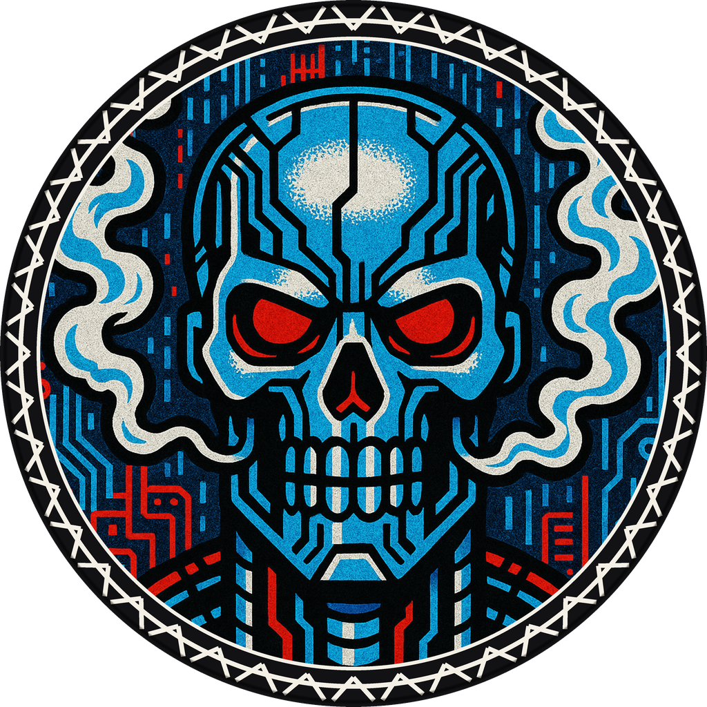 POG #595, Null Pointer, a Matte pog from the Cyber series