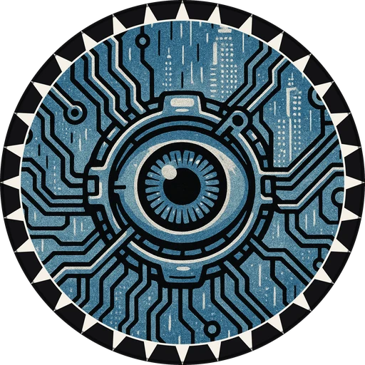 POG #601, Root Access Eye, a Matte pog from the Cyber series