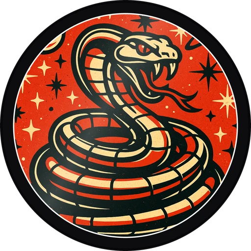 POG #604, Orbit Snake, a Gloss pog from the Cosmic series