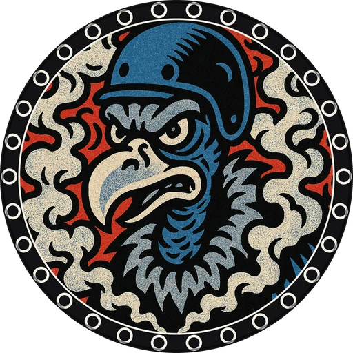 POG #613, Vert Vulture, a Matte pog from the Skate series